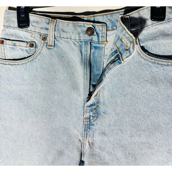 Vintage Levi's 551 Denim Shorts Women’s 10 Light Wash High Rise USA Made - Picture 2 of 6